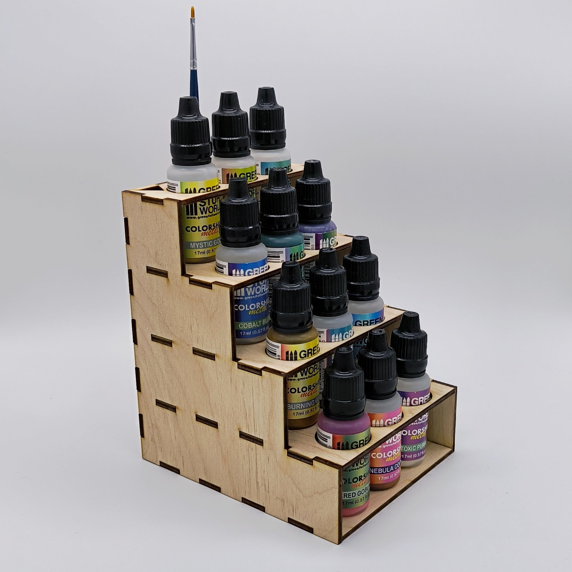 Stojak na farby modelarskie Vallejo 12 szt - obrazek 3